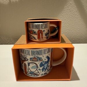 Brand New Universal Orlando Resort Starbucks Mug and Ornament Set